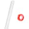JAM Paper White Glitter Gift Wrap with Double Sided Tape Set